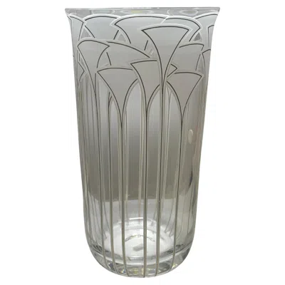 Pre-owned Rosenthal Crystal Vase In Transparent