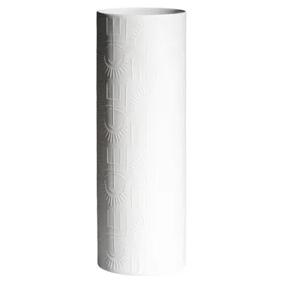 Pre-owned Rosenthal Cuno Fischer For  White Bisque Porcelain Floor Vase, Circa 1967