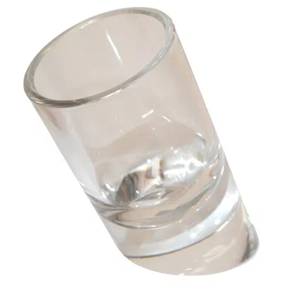 Pre-owned Rosenthal Cylinder Lead Crystal Glass Vase Vessel Diagonal Base Mid-century In Sand
