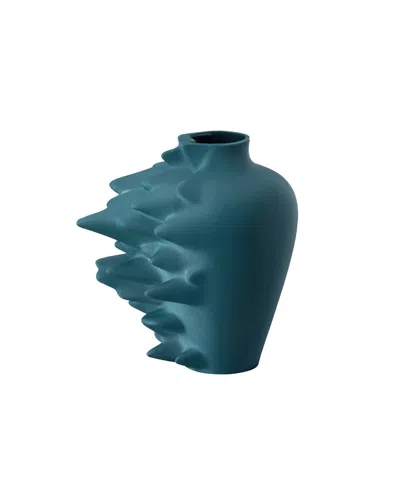 Rosenthal Fast Abyss Mini Vase In Dark Teal