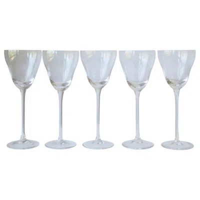 Pre-owned Rosenthal German Crystal Cocktail Or Aperitif Glasses  Studio-line, Set Of 5 In Gray