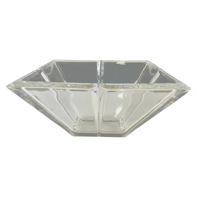 Pre-owned Rosenthal Germany Crystal Center Piece Or Bowl In Gray
