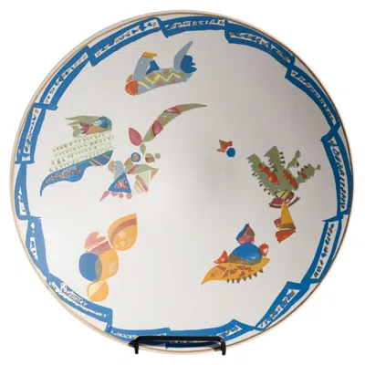 Pre-owned Rosenthal Gilbert Portanier Alta Mira Porcelain Wall Plate For  Studio-line In Gray