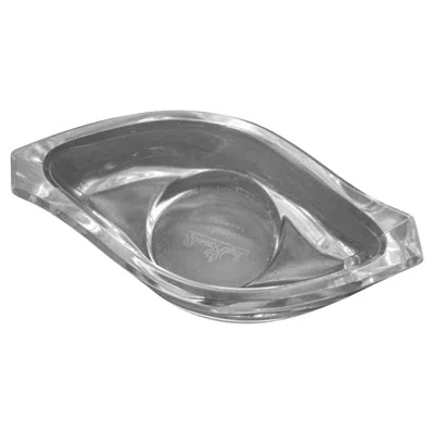Pre-owned Rosenthal Horizon Lead Crystal Glass Candle Holder Catchall Vide Poche 1980s In Gray