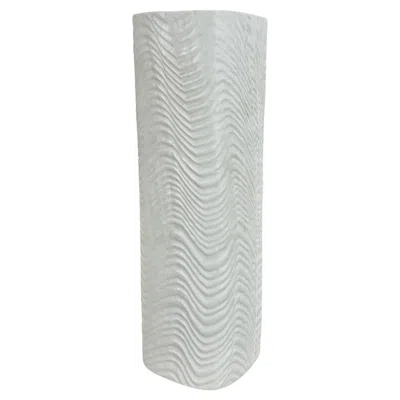 Pre-owned Rosenthal Large 30cm Op Art Vase Porcelain Vase By Martin Freyer For , Germany In Transparent