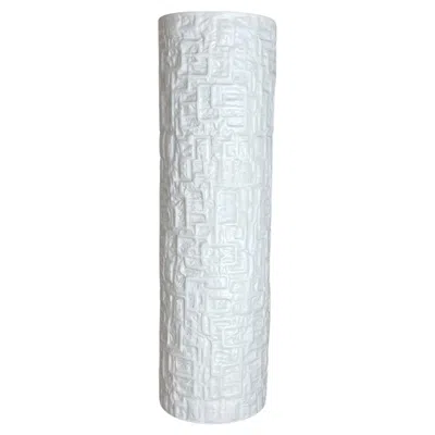 Pre-owned Rosenthal Large Op Art Vase Porcelain Vase By Martin Freyer For , Germany In Transparent