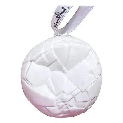 Pre-owned Rosenthal Line Phases Porcelain White Ball Ornament By Dror Benshetrit, Germany.