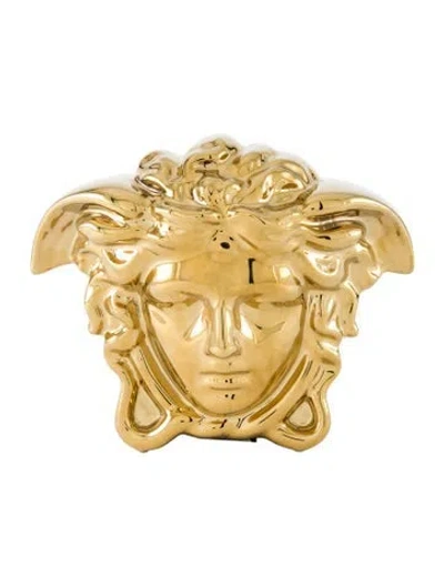 Pre-owned Rosenthal Meets Versace Break The Bank Money Box In Silver