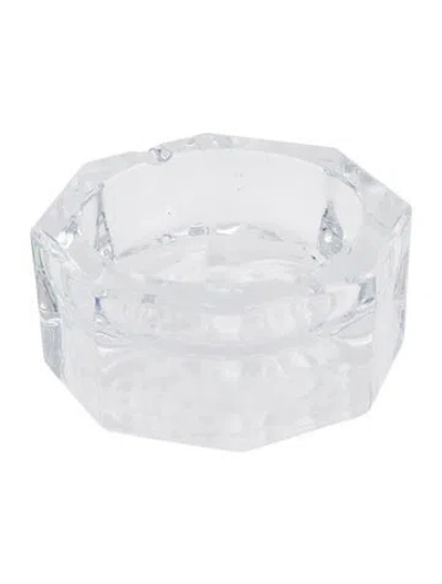 Pre-owned Rosenthal Meets Versace Medusa Lumiere Ashtray In Transparent