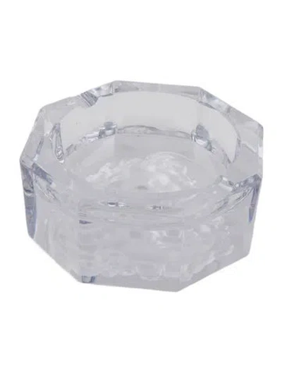 Pre-owned Rosenthal Meets Versace Medusa Lumiere Ashtray In Transparent