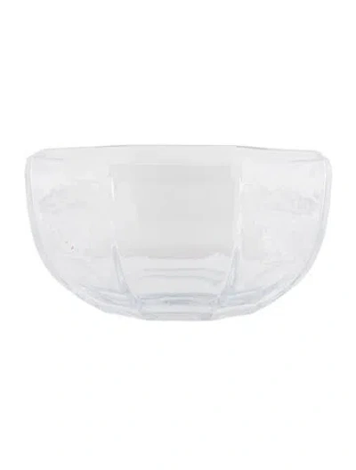 Pre-owned Rosenthal Meets Versace Medusa Lumiere Bowl In Transparent