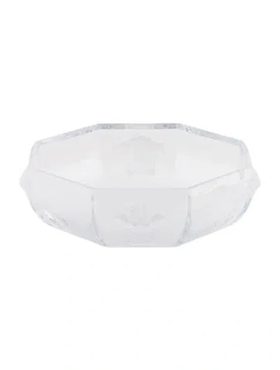 Pre-owned Rosenthal Meets Versace Medusa Lumiere Bowl In Transparent