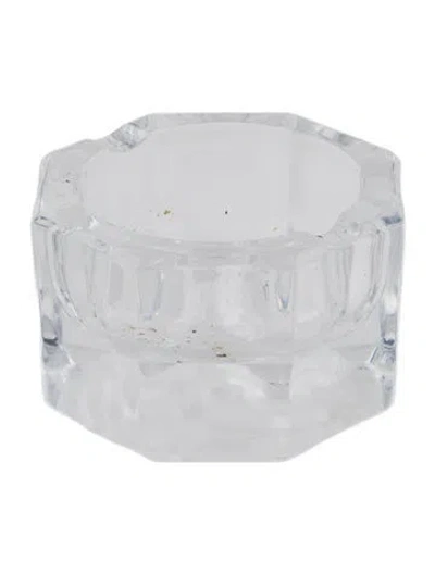 Pre-owned Rosenthal Meets Versace Mini Medusa Lumiere Ashtray In Transparent