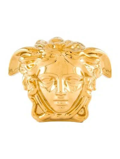 Pre-owned Rosenthal Meets Versace Porcelain Medusa Grande Vase