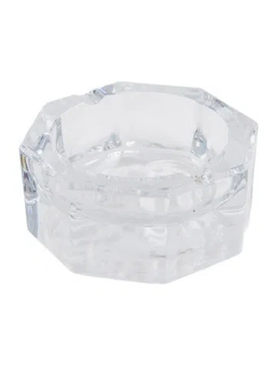 Pre-owned Rosenthal Meets Versace Versace Medusa Lumiere Ashtray In Transparent