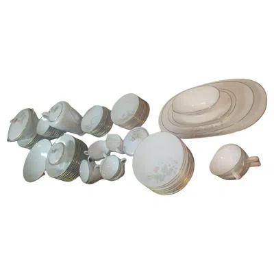 Pre-owned Rosenthal Mid Century 99 Piece Set Of Porcelain China  Parisian Spring Germany In Gray