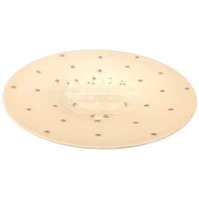 Pre-owned Rosenthal Miniature Porcelain Plate By Bjorn Wiinblad For  Studio Line In Orange