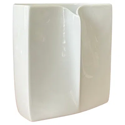 Pre-owned Rosenthal Modernist White Porcelain Vase By  Studio-linie