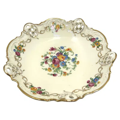 Pre-owned Rosenthal Openwork Plate,  Moliere, Germany, 1938-1952 In Sand