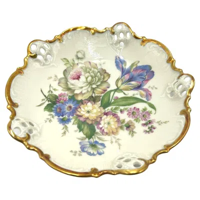 Pre-owned Rosenthal Openwork Plate,  Moliere, Germany, 1938-1952 In Sand