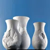 Rosenthal Phases Cracked-effect Vase In White