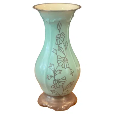Pre-owned Rosenthal Pompadour Porcelain Vase By Selb , Rare "us Zone" In Gray