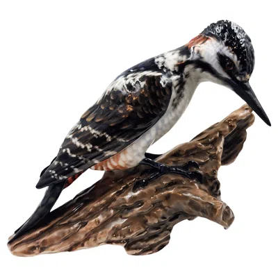 Pre-owned Rosenthal Porcelain And Hand-painted Figurine Of A Realistic  Bird In Black