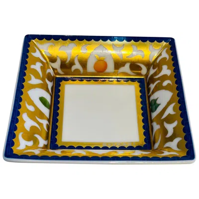 Pre-owned Rosenthal Porcelain Decor Plate Designed By Bulgari In Brown