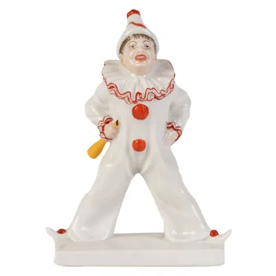 Pre-owned Rosenthal Porcelain Figure "pierrot" , Sculptor Ferdinand Liebermann, 1910 - 1922 In Beige
