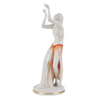 Pre-owned Rosenthal Porcelain Figure "prayer Dancer",  Sculptor By Gustav Oppel, 1936 In Gray