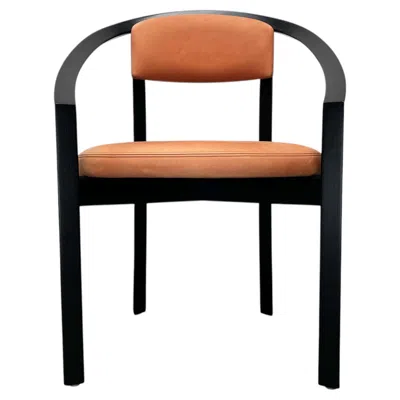 Pre-owned Rosenthal Postmodern German Nostro Leather Chair By Andreas Weber For , 1980s In Brown