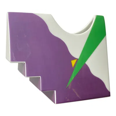 Pre-owned Rosenthal Postmodern Memphis Style Vase By Thomas, , Germany, 1980s In Transparent