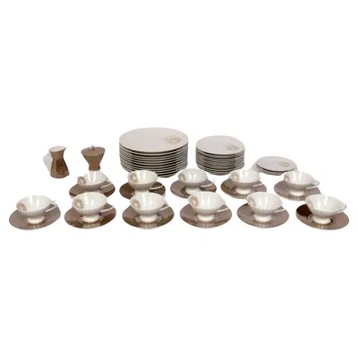 Pre-owned Rosenthal Raymond Loewy For  Crystalline Pattern China Set 50 Pieces In Gray