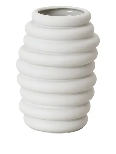 Rosenthal Ribbed Vase (10cm) In White