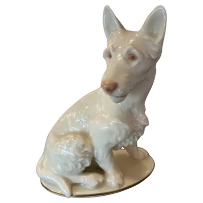 Pre-owned Rosenthal Scotch Terrier Made Of Porcelain By  In Gray