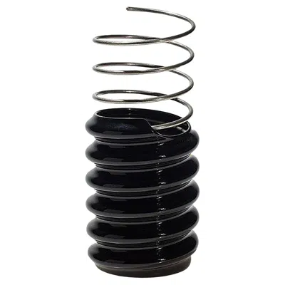 Pre-owned Rosenthal Sculptural Postmodern Ringoletto Vase By Ron Arad For , 2000s In Black