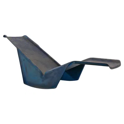 Pre-owned Rosenthal Serpentina Daybed Lounger By Burkhard Vogtherr For  In Bluefiberglass In Black