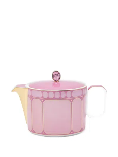 Rosenthal Signum Geometric Tea Set In Pink