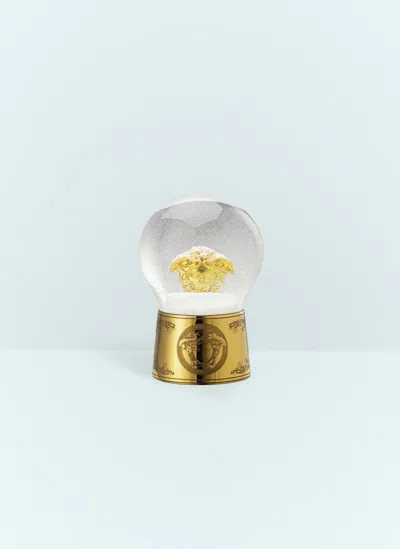 Rosenthal Small Medusa Snow Sphere In Gold