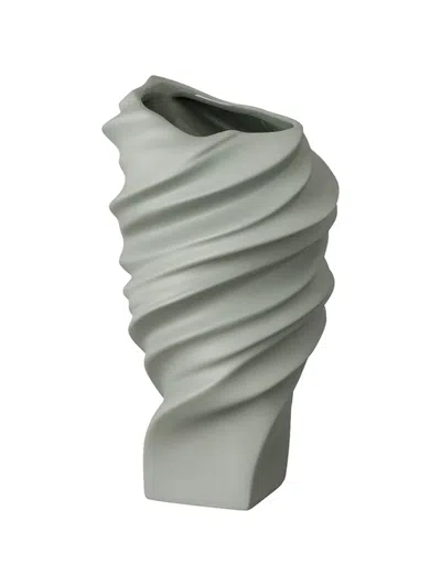 Rosenthal Squall Sculpted Vase In Silver