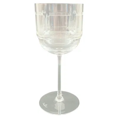 Pre-owned Rosenthal - Squares - Mid Century Crystal Wine Glass - Germany - Circa 1960's In Gray