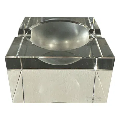 Pre-owned Rosenthal Studio-line Crystal Vide Poche Change Tray Or Ashtray In Gray