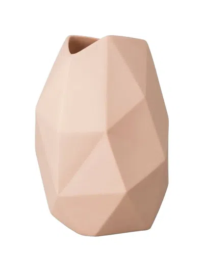 Rosenthal Surface Faceted Vase In Pink