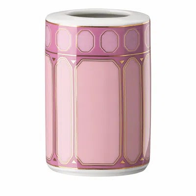 Rosenthal Swarovski Signum 3 Vase In Pink