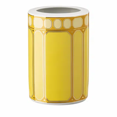 Rosenthal Swarovski Signum 6 Vase In Yellow