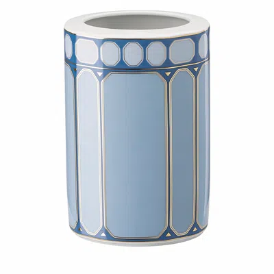 Rosenthal Swarovski Signum 6 Vase In Blue