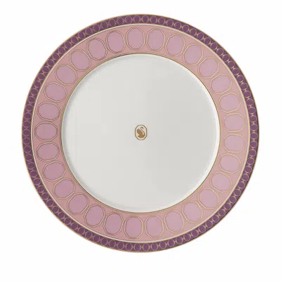 Rosenthal Swarovski Signum Bread And Butter Plate In Pink