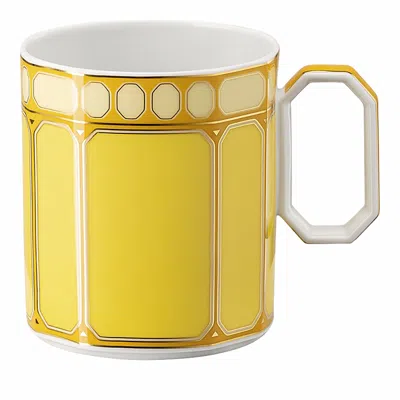 Rosenthal Swarovski Signum Mug In Yellow