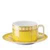 Rosenthal Swarovski Signum Teacup And Saucer In Yellow