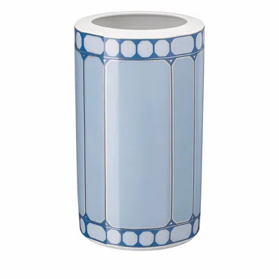 Rosenthal Swarovski Signum Vase In Blue